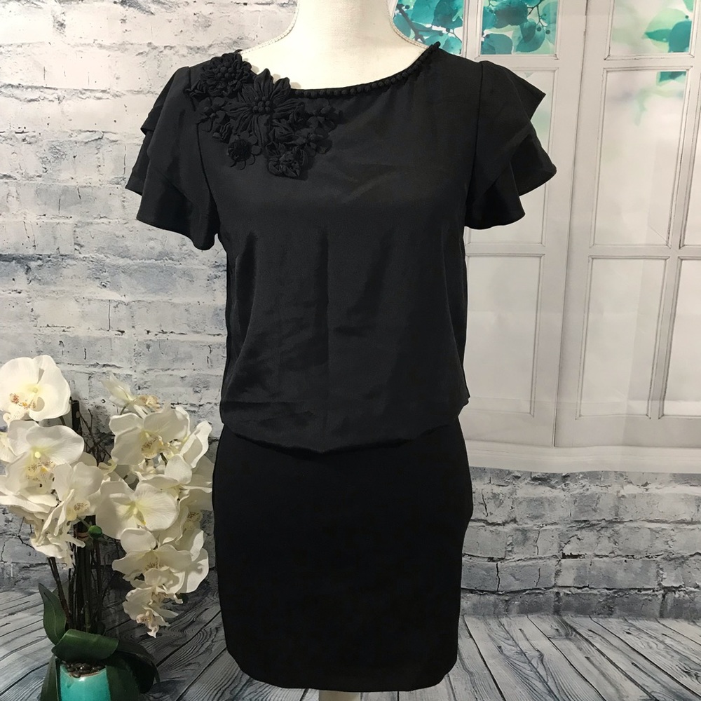 Trina Turk Black Mini Dress Sz 2(I16)